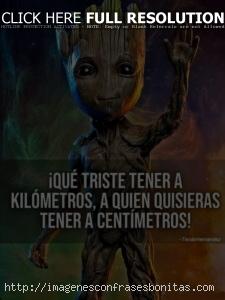 Imágenes de Baby Groot con Frases Tristes
