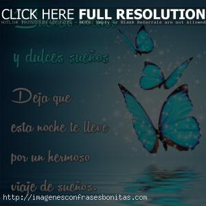 Imágenes de Buenas Noches con Mariposas en mi Corazón