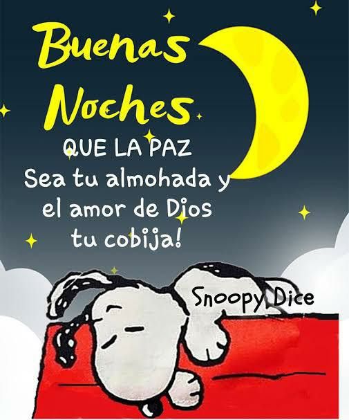  Imágenes Buenas Noches Snoopy Dice Dulces Sueños