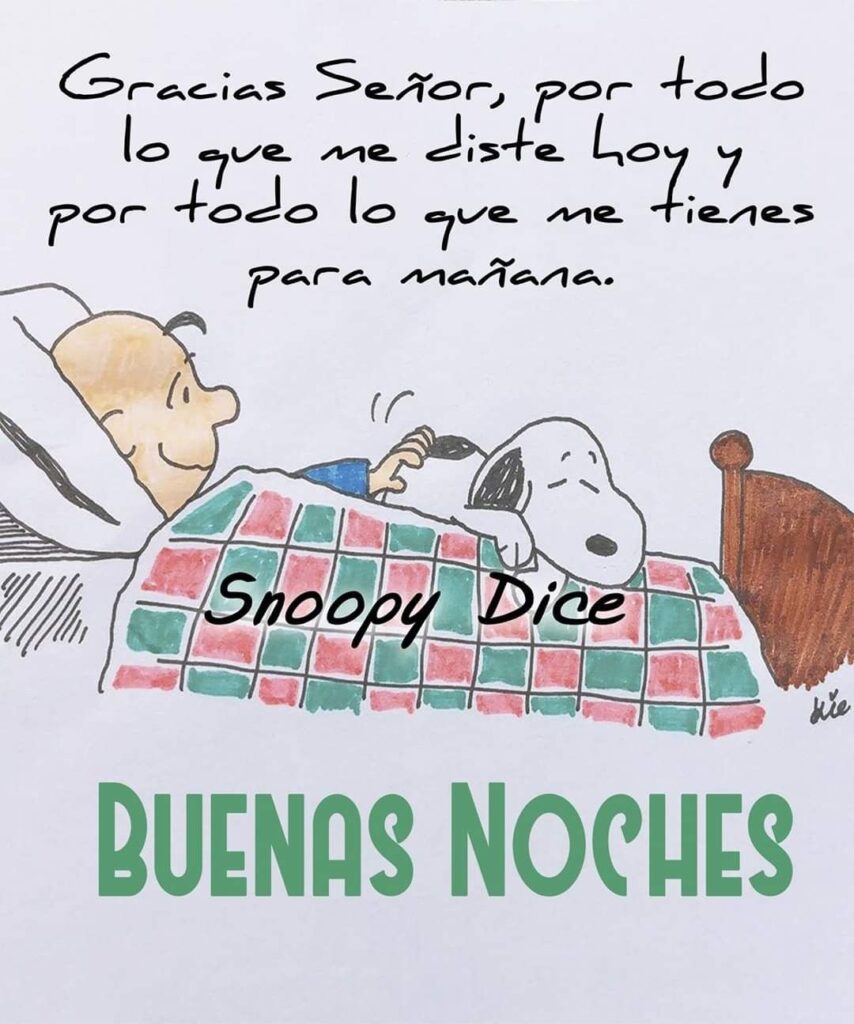 74 Imágenes Buenas Noches Snoopy Dice Dulces Sueños