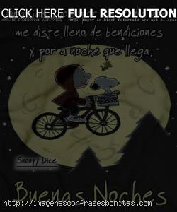 Buenas Noches Snoopy Dice Dulces Sueños
