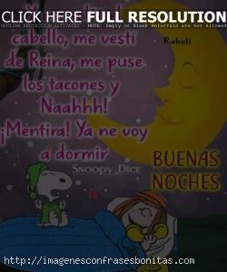 Buenas Noches Snoopy Dice Dulces Sueños