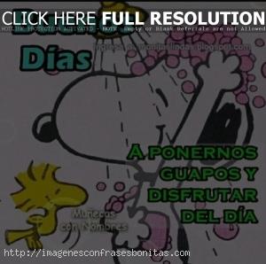Buenos Días Snoopy Dice
