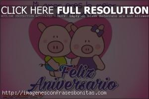 Cartas con Frases de Feliz Aniversario Amor Mio Te Amo