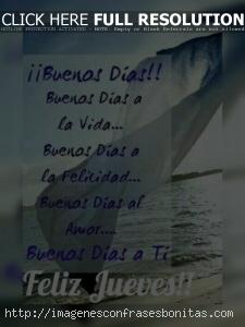 Tarjetas Buenos Días Feliz Jueves Bendiciones