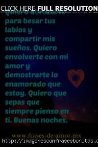 Frases Románticas De Buenas Noches Para Mi Novia Largos
