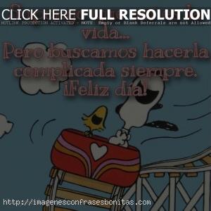 frases de snoopy sobre la vida