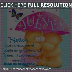 Frases de Buenos Días Feliz Jueves Bendiciones