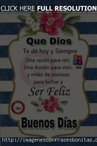 Imágenes de Buenos Días con Frases Lindas Nuevas