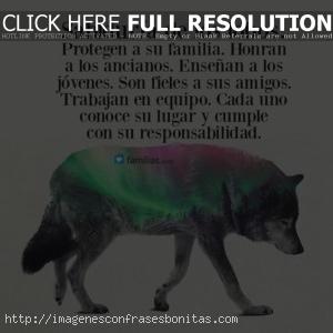 Imágenes de Lobos Guerreros con Frases de Reflexión