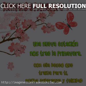 Imágenes con Frases Feliz Día de la Primavera y Estudiantes
