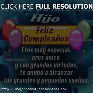 Tarjetas de Feliz Cumpleaños Hijo Querido De Mi Corazón