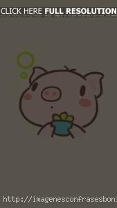 Wallpapers Fondos de Pantalla Cerditos Tiernos Kawaii