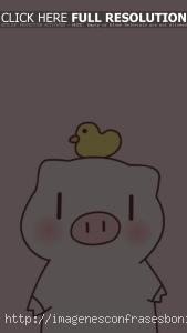 Wallpapers Fondos de Pantalla Cerditos Tiernos Kawaii