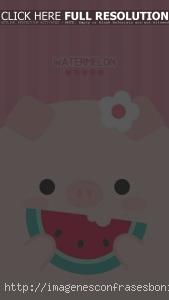 Wallpapers Fondos de Pantalla Cerditos Tiernos Kawaii